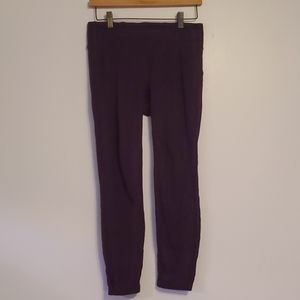 Medium Thick Maroon Dictionary Leggings